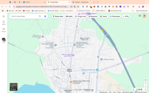 Google map of Kovur town in Nellore dist