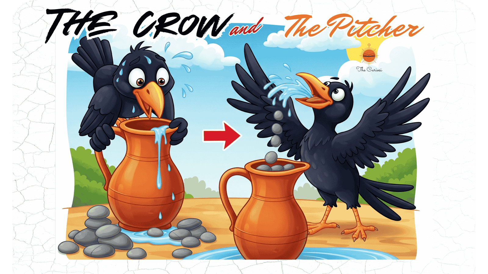 The crow and the pitcher