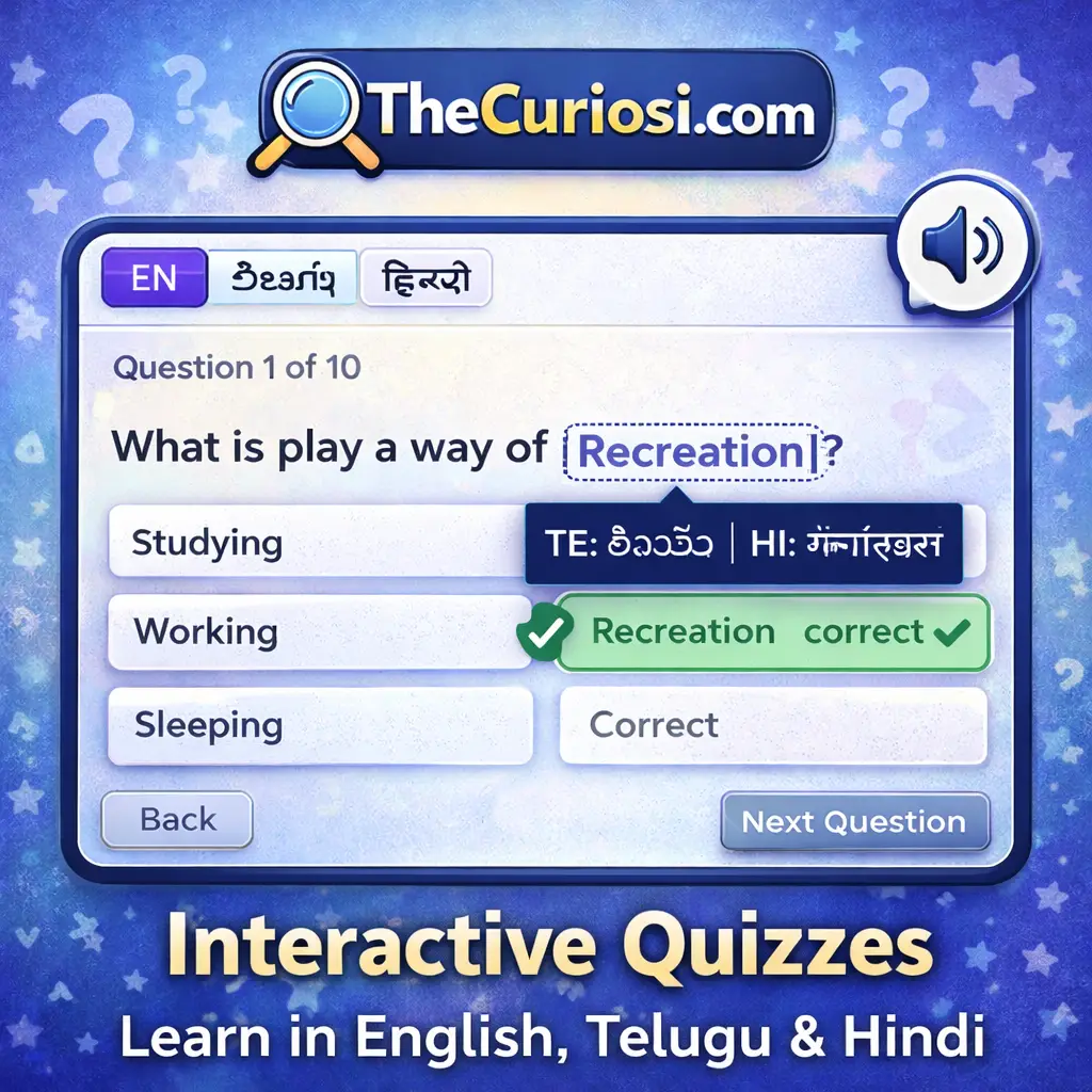 Class 3 | EVS Quiz 10: Games and Recreation