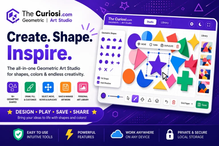 Interactive geometry art studio