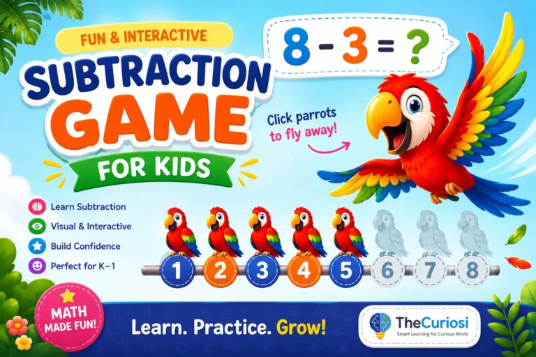 Interactive subtraction game