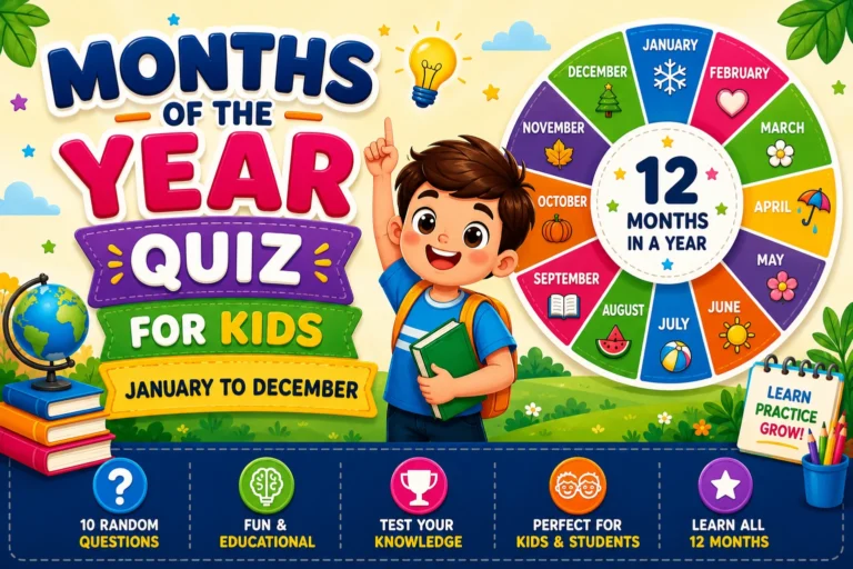 Months of the yer Quiz