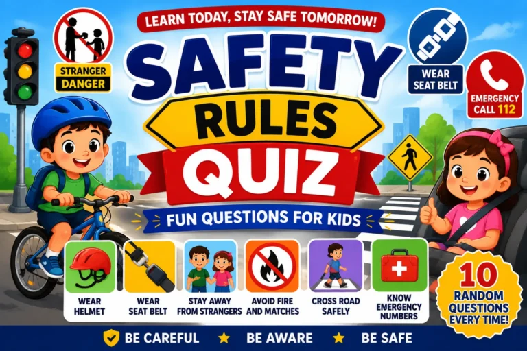 Safety rules quiz