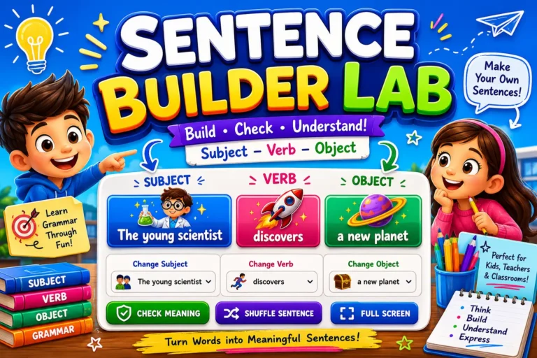 Sentence Builder Lab