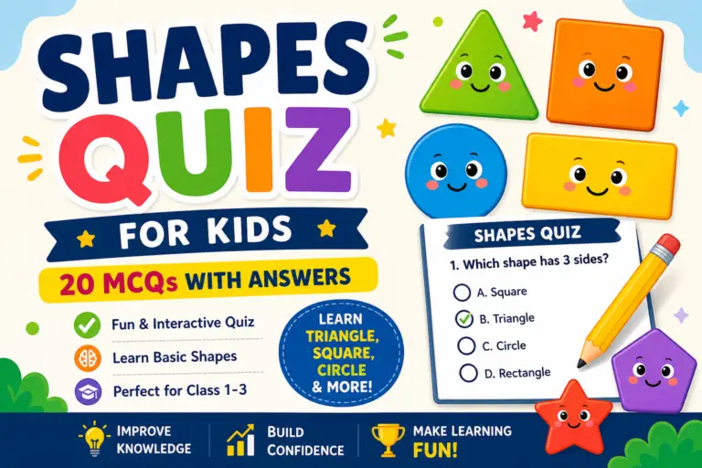 Shapes quiz for kids