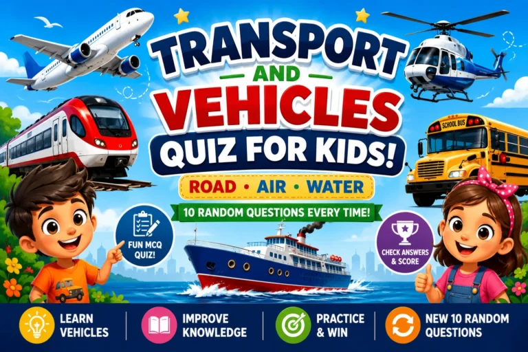 Transport and Vehicles quiz