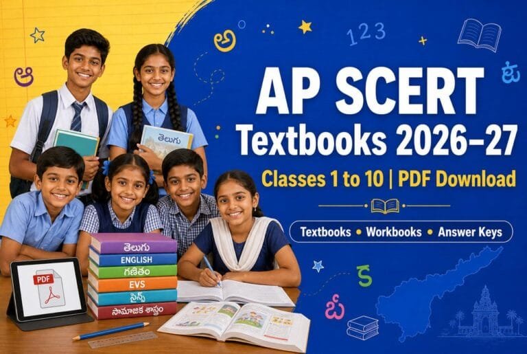 AP SCERT 1st to 10th Class Textbooks 2026–27 PDF Download